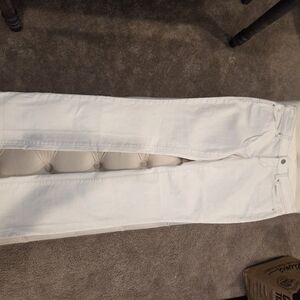 Ann Taylor Elegant Women's Straight Leg White Jeans